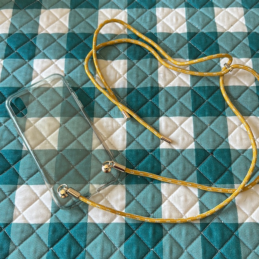 Iphone X case with strap holder